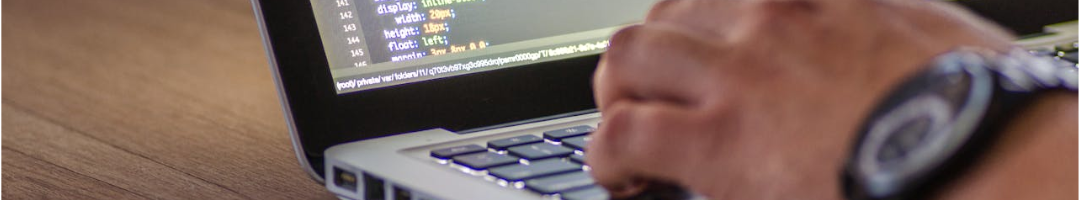 developer coding a site