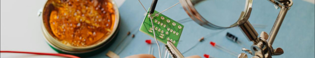 Technician soldering